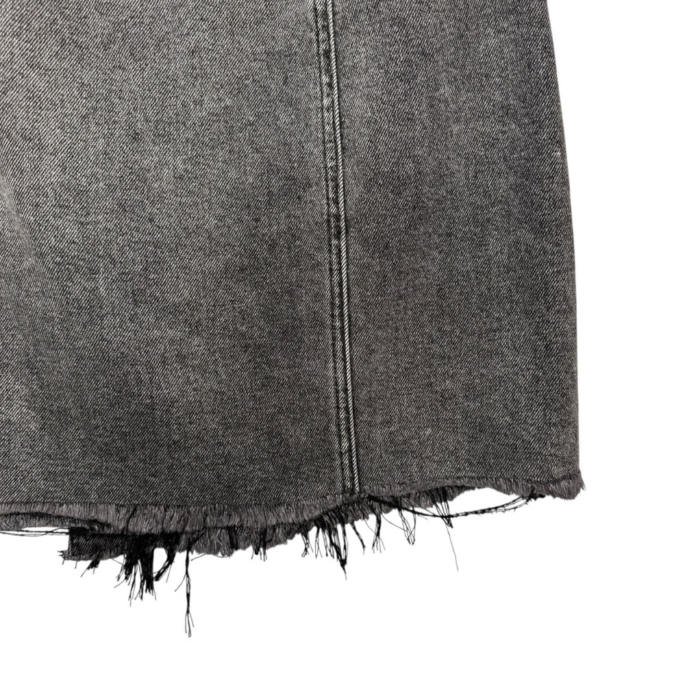 Free People Parker Black Wash Women’s Wrap Denim Mini Skirt Sz 27 / Sz 4 - Picture 12 of 12